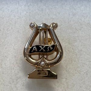 10K gold Alpha Chi Omega pin